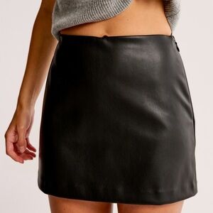The A&F Scarlett Vegan Leather Mini Skort